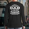 I Am A Proud Dad Of A Freaking Amazing Daughter For Father Long Sleeve T-Shirt Back Print