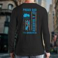 Proud Dad Of A T1D Warrior Type 1 Diabetes Awareness Long Sleeve T-Shirt Back Print