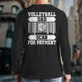 Proud Volleyball Dad Father's Day Long Sleeve T-Shirt Back Print