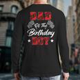 Race Car Dad Of The Birthday Boy Racing Family Pit Crew Long Sleeve T-Shirt Back Print
