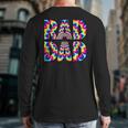 Rad Dad Trippy Hippie Tie-Dye Rainbow 70s Vibes Novelty Long Sleeve T-Shirt Back Print Rad Dad Trippy Hippie Tie-Dye Rainbow 70s Vibes Novelty Long Sleeve T-Shirt Back Print