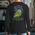 Red-Lored Amazon Parrot Aaaa Cute Pet Bird Mom Dad Long Sleeve T-Shirt Back Print