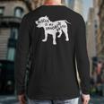 Rescue Is My Favorite BreedShirt Pitbull Mam Dad Shirt Long Sleeve T-Shirt Back Print