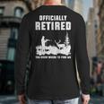 Retirement 2025 Retire Deer Hunting Retired For Dad Long Sleeve T-Shirt Back Print