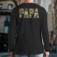 Retro Camo Hunting Papa Old Camo Dad Father’s Day Daddy Long Sleeve T-Shirt Back Print