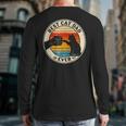 Retro Cat Dad Ever Cats Lovers For Men Women And Kids Long Sleeve T-Shirt Back Print