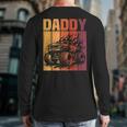 Retro Monster Truck Daddy Matching Family Birthday Party Long Sleeve T-Shirt Back Print