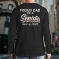 Retro Proud Dad Of a Senior Class Of 2026 Senior Dad 2026 Long Sleeve T-Shirt Back Print