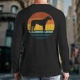 Rhodesian Ridgeback Vintage Retro Dog Mom Dad Long Sleeve T-Shirt Back Print