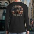 Rottie Dog Mom Dad 'Merica Rottweiler Long Sleeve T-Shirt Back Print