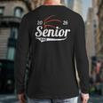 Senior Basketball Dad Class Of 2026 Graduation Graduate Long Sleeve T-Shirt Back Print