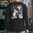 Siberian Husky Alien UFO Taking a Selfie Dog Mom Dad Long Sleeve T-Shirt Back Print