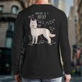 Siberian Husky Dog Anatomy Pet Mom Cute Dog Dad Men Women Kids Long Sleeve T-Shirt Back Print