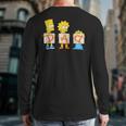 The Simpsons Father's Day Bart Lisa Maggie Dad Birthday Long Sleeve T-Shirt Back Print