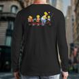The Simpsons Father's Day Homer And Kids Bike Ride With Dad Long Sleeve T-Shirt Back Print