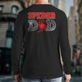 Spider Dad Spidey Birthday Family Matching Kid Daddy Spiders Long Sleeve T-Shirt Back Print