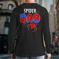 Spiders Dad Matching Family Birthday Father's Day Long Sleeve T-Shirt Back Print