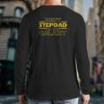 Step Dad Shirt For Stepdad Best Stepdad In The Galaxy Long Sleeve T-Shirt Back Print