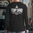 Top Gun Father's Day Top Dad Long Sleeve T-Shirt Back Print