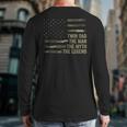 Twin Dad Camo USA Flag Twin Dad The Man The Myth The Legend Long Sleeve T-Shirt Back Print