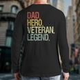 Veteran Dad Long Sleeve T-Shirt Back Print