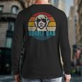 Vintage Best Doodle Dad Ever Father's Day Golden Doodle Long Sleeve T-Shirt Back Print