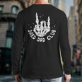 Vintage Dead Dad Club Matching 2 Sides Fathers Day Long Sleeve T-Shirt Back Print
