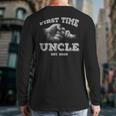 Vintage First Time Uncle 2026 Hand Dad Baby Father's Day Long Sleeve T-Shirt Back Print Vintage First Time Uncle 2026 Hand Dad Baby Father's Day Long Sleeve T-Shirt Back Print