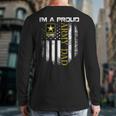 Vintage I'm A Proud Army Dad With American Flag Long Sleeve T-Shirt Back Print Vintage I'm A Proud Army Dad With American Flag Long Sleeve T-Shirt Back Print