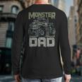 Vintage Monster Truck Lover DAD Family Matching Birthday Long Sleeve T-Shirt Back Print