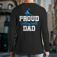 Volleyball Player Team Dad Father Proud Volleyball Dad Long Sleeve T-Shirt Back Print