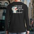 And Why Should I Care Sarcastic Unicorn Dad Mom Long Sleeve T-Shirt Back Print