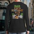Wild Dad Of The Birthday Girl Zoo Safari Jungle Animal Long Sleeve T-Shirt Back Print