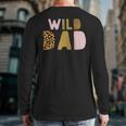 Wild Wild Dad Two Wild Birthday Outfit Zoo Birthday Animal Long Sleeve T-Shirt Back Print