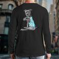 Women Dog Pitbull I Love Dad Tattoo Long Sleeve T-Shirt Back Print Women Dog Pitbull I Love Dad Tattoo Long Sleeve T-Shirt Back Print