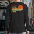 World's Okayest Dad Father Retro Vintage Long Sleeve T-Shirt Back Print