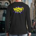 WowShirt WOW Dad Mom Men Women Boys Girls Tee Long Sleeve T-Shirt Back Print