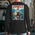 Yellow Lab Jowls Top Labrador Retriever Dog Mom Dad Long Sleeve T-Shirt Back Print