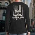 Yorkie Dad Cool Vintage Retro Proud American Long Sleeve T-Shirt Back Print