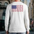 American Flag Fishing-Shirt Men Kids Bass Fish Dad Patriotic Long Sleeve T-Shirt Back Print
