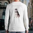 Anatomy Of A Siberian Husky Cute Dog Husky Mom Dad Long Sleeve T-Shirt Back Print