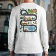 On Back Tired Dads Club Car Race Track On Dad Daddy Long Sleeve T-Shirt Back Print