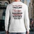 You Can’t Scare Me I Have A Crazy Dad Long Sleeve T-Shirt Back Print