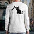 Cat Lover Cat Mom Cat Dad Men Women & Kids Cute Cat Long Sleeve T-Shirt Back Print