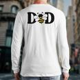Dad Bee Cute Beekeeping 1st Birthday Matching Family Dada Long Sleeve T-Shirt Back Print