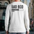 Dad BOD Loading 2024 Dad Fathers Day Baby Announcement Long Sleeve T-Shirt Back Print