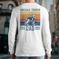 Dog Airedale Terrier Dad Vintage Airedale Terrier Dad Long Sleeve T-Shirt Back Print