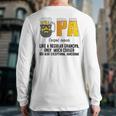 Drinking Opa Like A Regular Grandpa Much Cooler Beer Dad Long Sleeve T-Shirt Back Print
