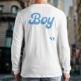 Expecting Dad Of Boy Est 2026 Father's Day Son-Dad To Be Men Long Sleeve T-Shirt Back Print