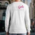 Father's Day Dad From Girl Outnumbered Long Sleeve T-Shirt Back Print Father's Day Dad From Girl Outnumbered Long Sleeve T-Shirt Back Print